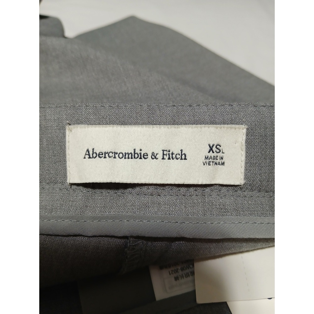 Abercrombie & Fitch Grey Side Stripe Wide Leg Trousers Pants XSL X-Small Long - Picture 5 of 11